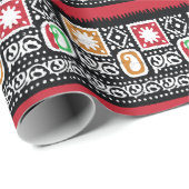 Indiase Cultuur: Traditioneel Kunstontwerp Cadeaupapier (Rol Hoek)