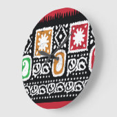 Indiase cultuur: traditionele kunst ontwerp grote klok (Hoek)