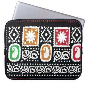 Indiase cultuur: traditionele kunst ontwerp laptop sleeve
