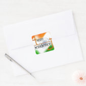 Indiase dag.jpg vierkante sticker (Envelop)