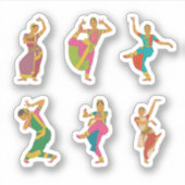 Indiase dansende Stickers (Voorkant)