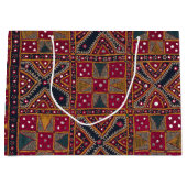 Indiase decoratieve kunstprint groot cadeauzakje (Voorkant)