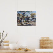  Indiase dorpskunst Poster (Keuken)