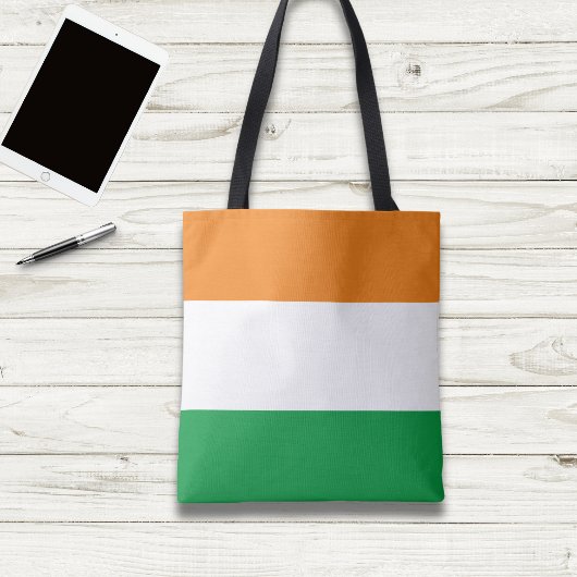 Indiase driekleurige vlag tote bag