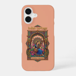 Indiase Erfgoed: Klassieke Muzikant Veena Kunst iPhone 16 Hoesje
