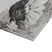 Indiase Fantail Duif Eyeliner Hen Snijplank (Hoek)
