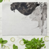 Indiase Fantail Duif Eyeliner Hen Theedoek (Gevouwen)