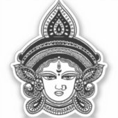 Indiase Festival Durga Maa Hindu God Sticker (Voorkant)