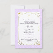 Indiase ganesha minimalistische bruiloft uitnodigi kaart (Voorkant)