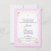 Indiase ganesha minimalistische bruiloft uitnodigi kaart (Voorkant)