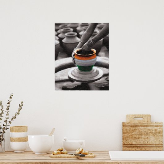 Indiase geest poster (Keuken)