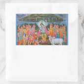 Indiase God Rechthoekige Sticker (Tas)