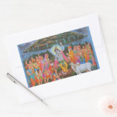 Indiase God Rechthoekige Sticker (Envelop)