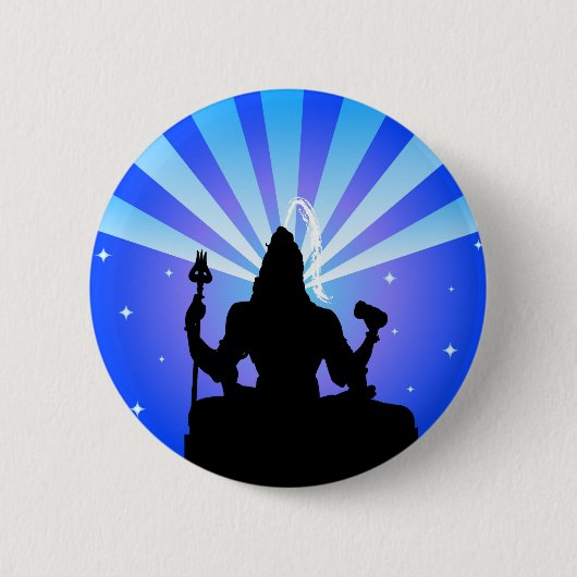 Indiase god Shiva - Button (Voorkant)