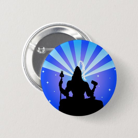 Indiase god Shiva - Button (Voorkant /achterkant)