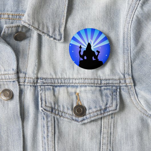 Indiase god Shiva - Button (In situ)
