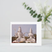 Indiase God - Shiva en zijn vrouw - Parvati Briefkaart (Staand voorkant)