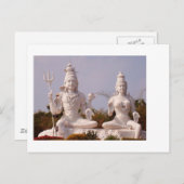 Indiase God - Shiva en zijn vrouw - Parvati Briefkaart (Voorkant / Achterkant)