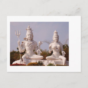 Indiase God - Shiva en zijn vrouw - Parvati Briefkaart