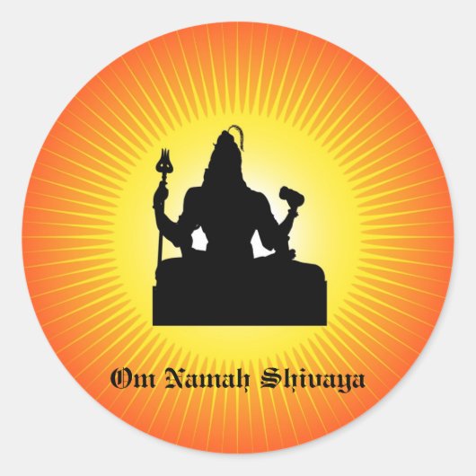 Indiase God Shiva - Sticker (Voorkant)