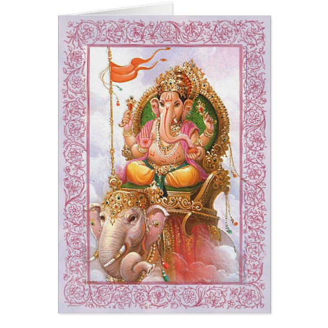Indiase goden/Ganesha - Notecard (Voorkant)