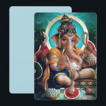 Indiase goden Ganesha - Wenskaart Aankondiging<br><div class="desc">Blanco Wenskaart met de heilige Gods Ganesha!</div>