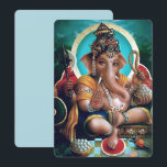Indiase goden Ganesha - Wenskaart Aankondiging<br><div class="desc">Blanco Wenskaart met de heilige Gods Ganesha!</div>
