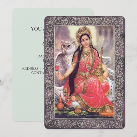 Indiase goden/godin - Uitnodiging Kaart (Voorkant / Achterkant)