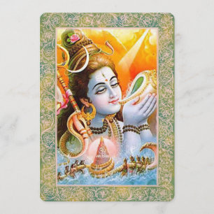 Indiase goden/Lord Shiva - Uitnodigingskaart Kaart