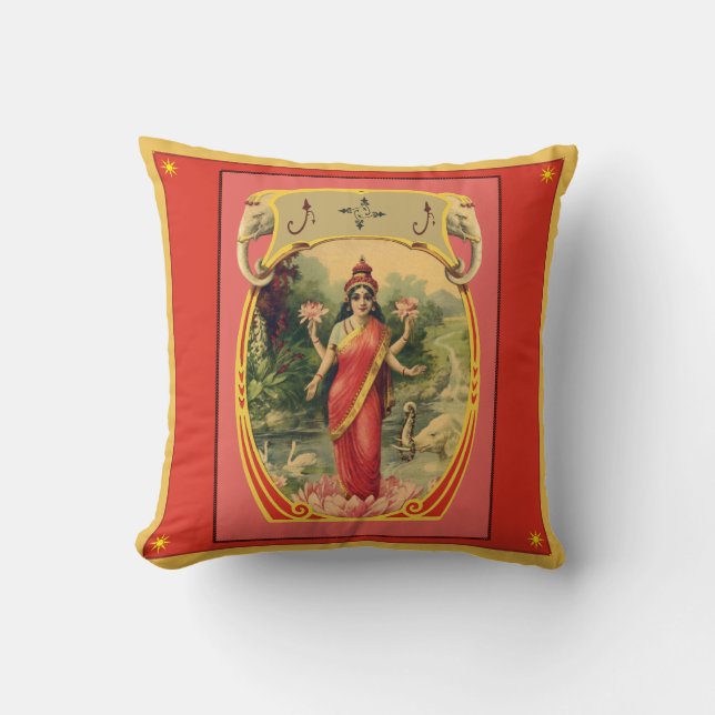  Indiase godin Pillow Kussen (Voorkant)
