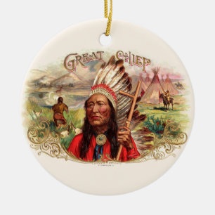  Indiase grote chef sigaar doos Keramisch Ornament