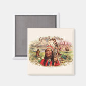 Indiase grote chef sigaar doos Magneet (Voorkant / Achterkant)