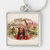  Indiase grote chef sigaar doos Sleutelhanger (Voorkant)