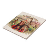  Indiase grote chef sigaar doos Tegeltje (Zijkant)