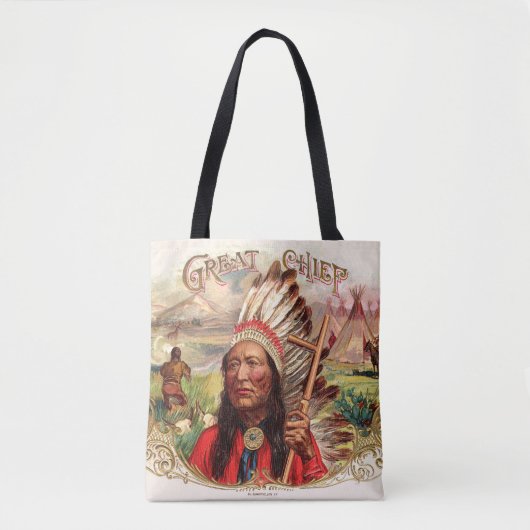  Indiase grote chef sigaar doos Tote Bag (Voorkant)
