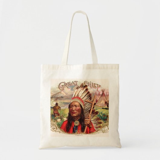  Indiase grote chef sigaar doos Tote Bag (Voorkant)