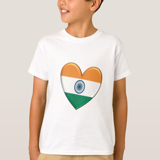 Indiase hartvlag t-shirt (Voorkant)