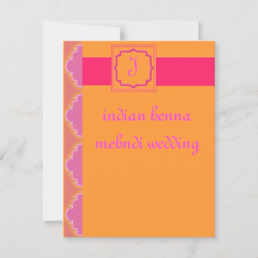 Indiase henna mehndi bruiloft (Voorkant)