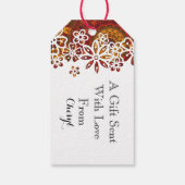 Indiase henna olifant ontwerp cadeaulabel (Achterkant)