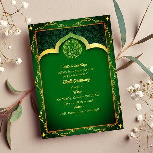 Indiase Hindoe Boy Dhoti Ceremony Pancha Kattu Inv Kaart