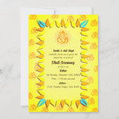 Indiase Hindoe Boy Dhoti Ceremony Pancha Kattu Inv Kaart (Voorkant)