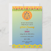 Indiase hindoe-bruidegom Haldi-ceremonie bloem- Kaart (Voorkant)