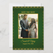 Indiase Hindoe bruiloft aangepaste foto Ganesha Lo Kaart (Achterkant)