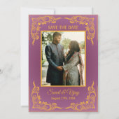 Indiase Hindoe bruiloft aangepaste foto Ganesha Lo Kaart (Achterkant)