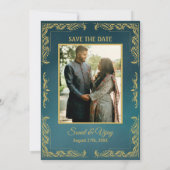 Indiase Hindoe bruiloft aangepaste foto Ganesha Lo Kaart (Achterkant)