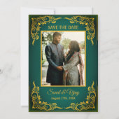 Indiase Hindoe bruiloft aangepaste foto Ganesha Lo Kaart (Achterkant)