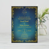 Indiase Hindoe bruiloft aangepaste foto Ganesha Lo Kaart (Staand voorkant)