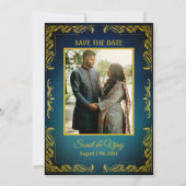 Indiase Hindoe bruiloft aangepaste foto Ganesha Lo Kaart (Achterkant)