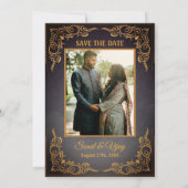 Indiase Hindoe bruiloft aangepaste foto Ganesha Lo Kaart (Achterkant)