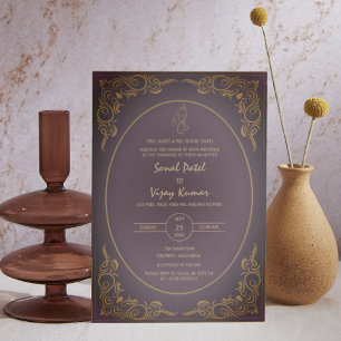 Indiase Hindoe bruiloft aangepaste foto Ganesha Lo Kaart